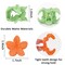 10Pcs Small Flower and Matte Colorful Hair Clips for Girls - 1.7' Mini Hair Claws, Kidcore Cute Hair Accessories (5 Colors)